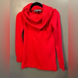 French Connections red cowl neck sweater size small